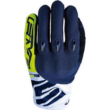 Five E3 cross gloves Fluo Yellow Blue