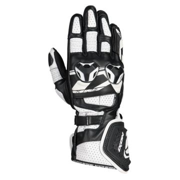 Ixon RS ALPHA leather gloves Black White