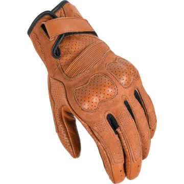 Macna Bold leather summer gloves Brown Black