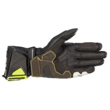 Alpinestars GP TECH V2 racing leather gloves Black Yellow Fluo White Red fl