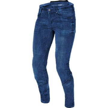 Macna Jenny women's stretch motorcycle jeans Medium blue washed