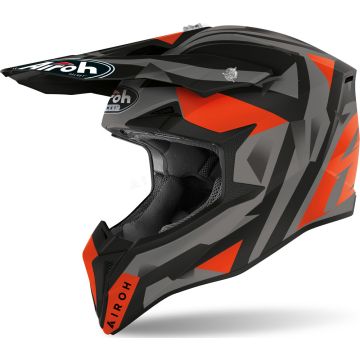 Airoh Casque Cross Wraap Sequel Orange Mat