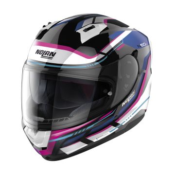 Nolan N60-6 Lancer Casque intégral Blanc Bleu Rose