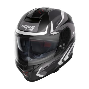 Nolan N80-8 Rumble N-com Casque intégral Noir blanc