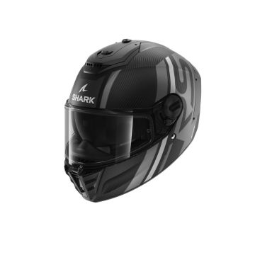 Casque intégral Shark SPARTAN RS CARBON SHAWN Mat Silver Anthracite