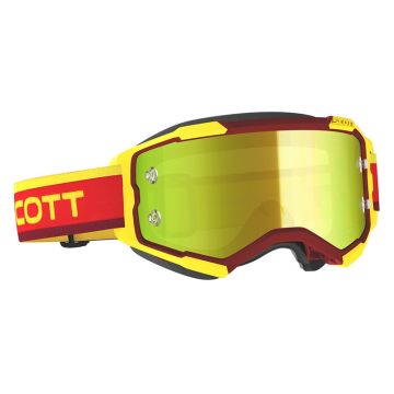 Lunettes de protection Cross Scott fury rouge jaune chromé