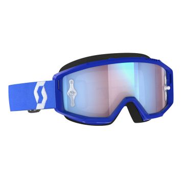 Lunettes de protection Cross Scott Primal bleu blanc chromé