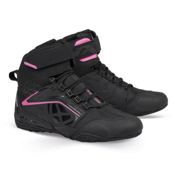 Ixon Killer WP femmes moto Chaussures noir rose