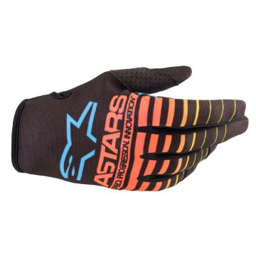 Gants cross enfant Alpinestars RADAR Noir Jaune Fluo Corail