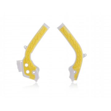 Frame protector Acerbis 0021726 X-GRIP KTM - HUSQVARNA White Yello