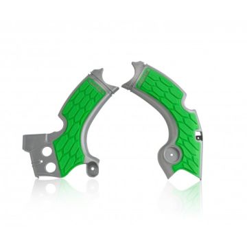 Frame protector Acerbis 0022574 X-GRIP KAWASAKI Gray Green