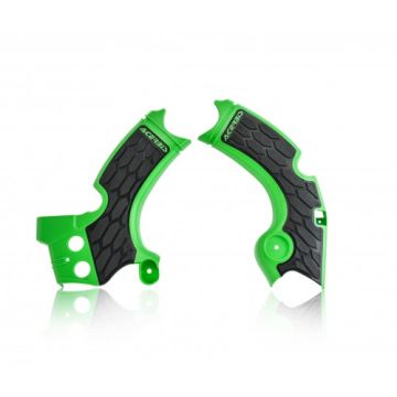 Frame protector Acerbis 0022574 X-GRIP KAWASAKI Green Black