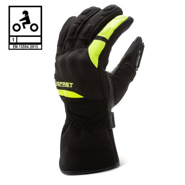 Guanti moto invernali Befast PERFORMER CE certificati Nero Giallo