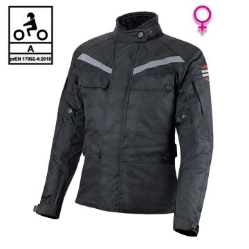 Giacca moto donna touring Befast ROCKET Lady CE Certificata 3 strati Nero