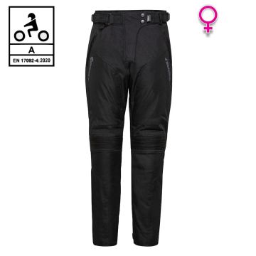 Pantaloni moto donna Befast RADIUS PANT Lady CE Certificati Nero