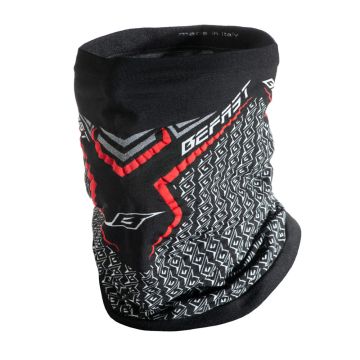 Befast Tour de Cou Neckgaiter Noir rouge gris