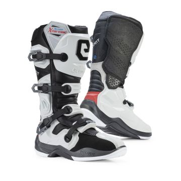 Bottes Cross Eleveit X TARMAC Blanc Noir