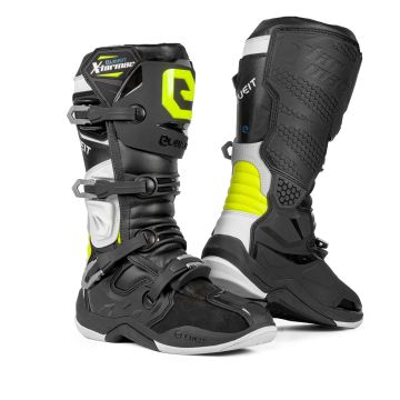 Bottes Cross Eleveit X TARMAC Noir Fluo Jaune