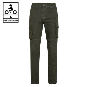 Pantaloni moto Carburo STRIDE CARGO CE Certificati Verde Militare