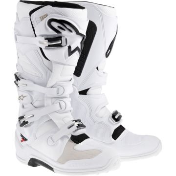 Stivali moto off-road Alpinestars Tech-7 2014 bianco ventilati