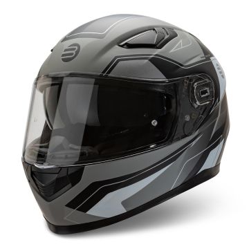 Casco integrale Befast Ventus Argento Nero