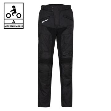 Pantaloni moto touring Befast VICTORY PANT CE certificati 3 strati Nero