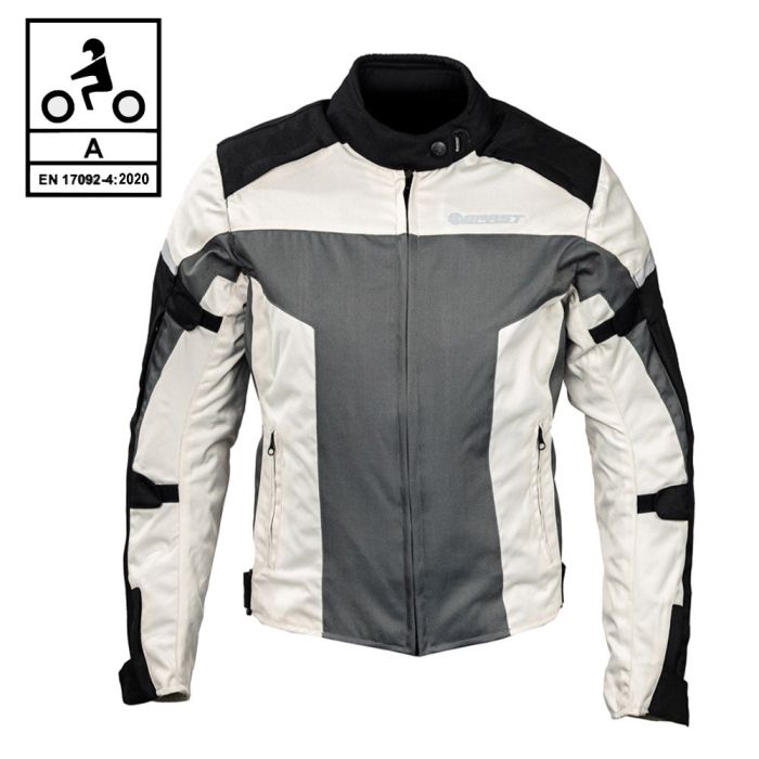 Giacca moto Befast STREET CE Certificata Nero Grigio