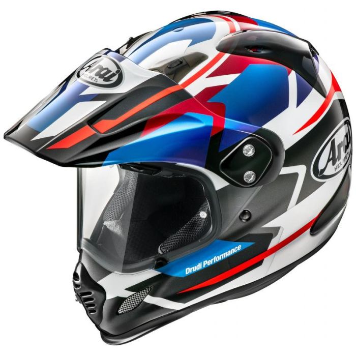 Casco integrale touring Arai TOUR-X 4 DEPART in fibra Blu Metallizzato