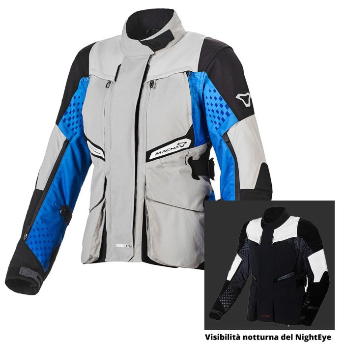 Macna Fusor WP woman jacket light Grey Blue Black