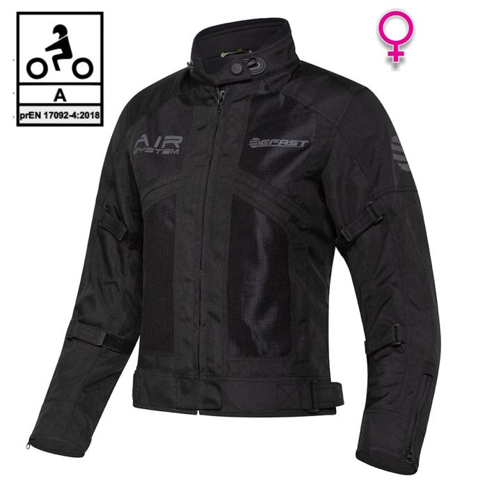 Giacca moto donna estiva Befast FREEZER Lady Nero