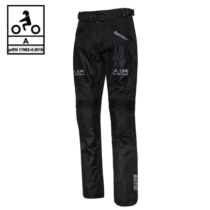 Pantaloni moto estivi Befast FREEZE PANT Nero